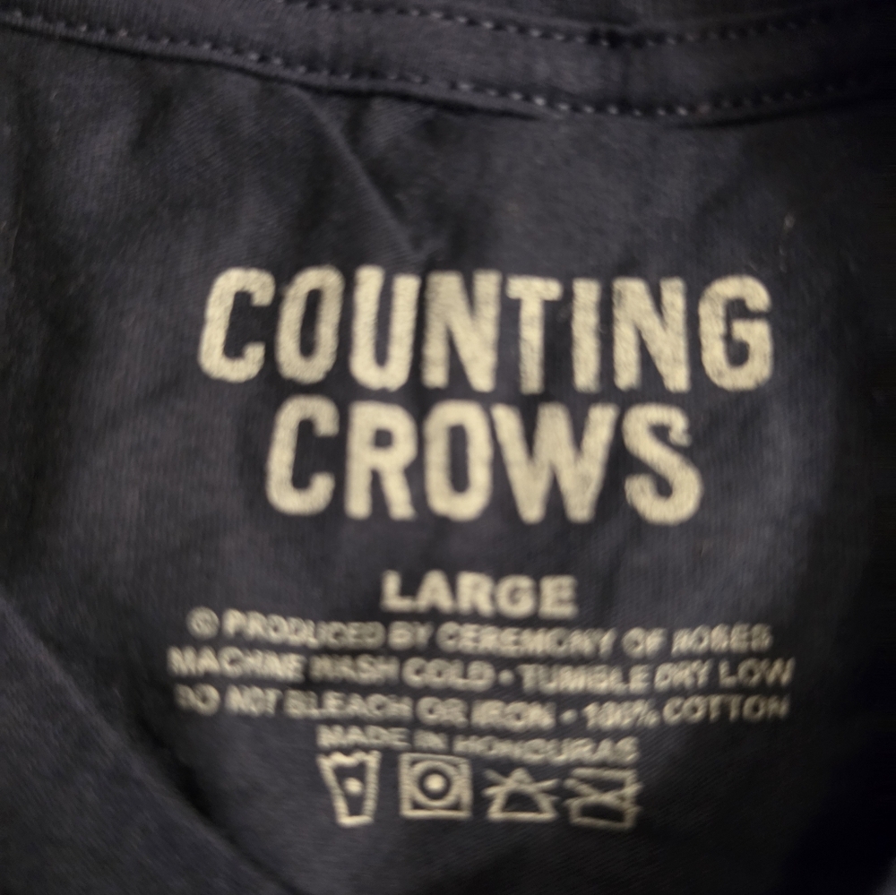 Counting Crows Unisex Adult University Tee Unisex Fit Tee Shirt Size Large - Picture 2 of 3